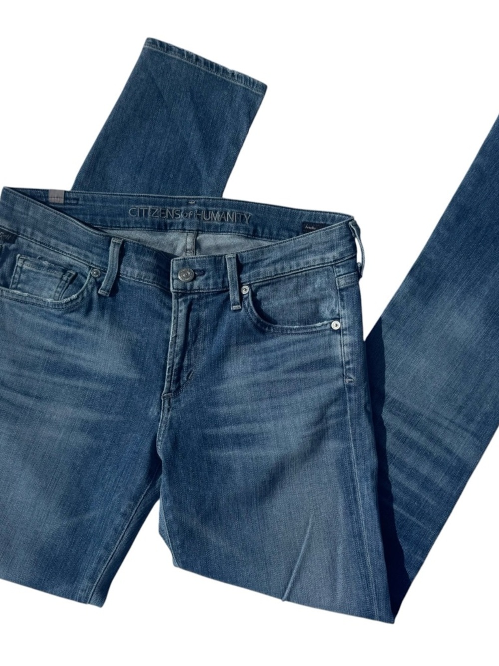Citizens Of Humanity Dark Blue Washed Skinny Jeans Arielle Cut